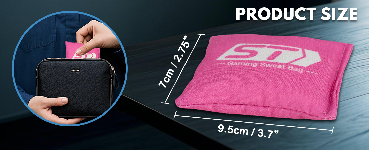 Gaming Sweat Bag – Hand Sweat Absorber for Gamers – Instant Dry(3-pcs)