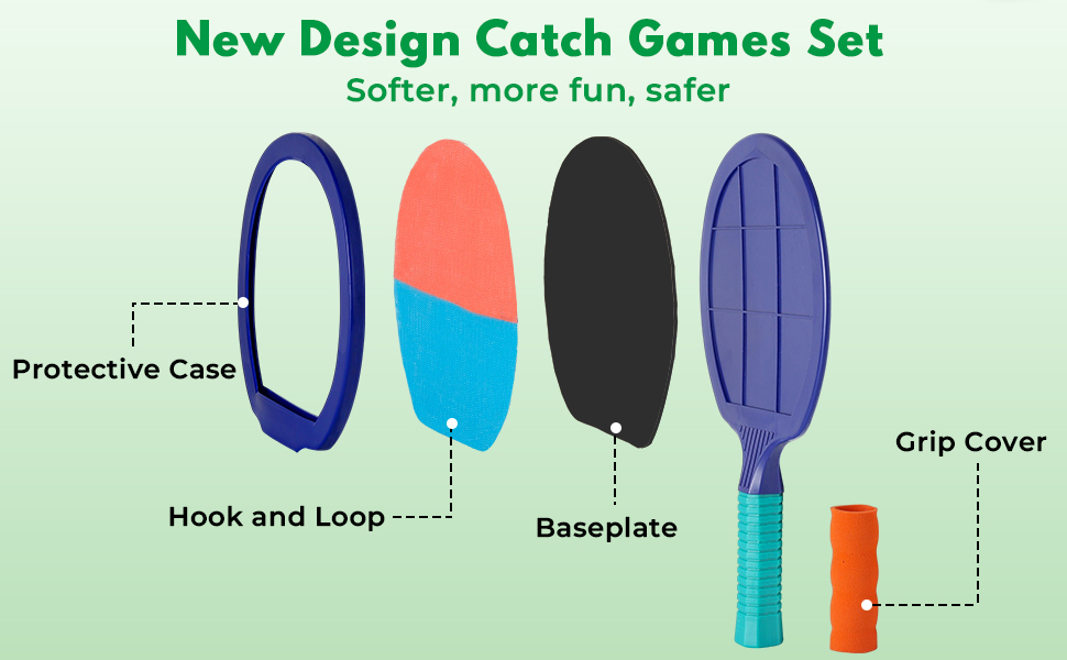 Beach Paddle Ball Set, Beach Ball Game Toy for Kids and Adults