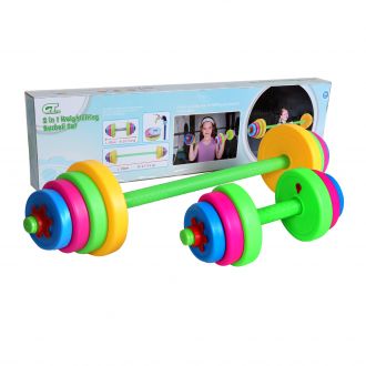 Children&#039;s barbells, adjustable barbell toys filled with sand or water