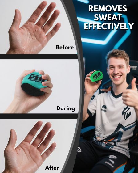 Gaming Sweat Bag – Hand Sweat Absorber for Gamers – Instant Dry