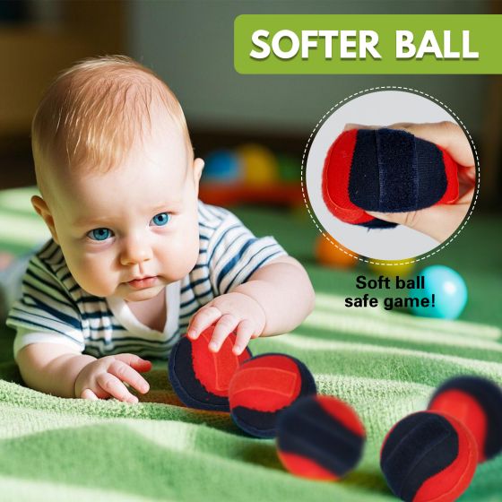 Waterproof Toss and Catch Ball Set, Soft and Safe Paddle Game with Unbreakable Crab Design – Perfect for Beach, Lawn, and Backyard