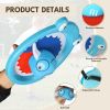 Waterproof Toss and Catch Ball Set — Soft & Safe Paddle Game with Shatterproof Shark Design — Ideal for Beach, Lawn, and Backyard