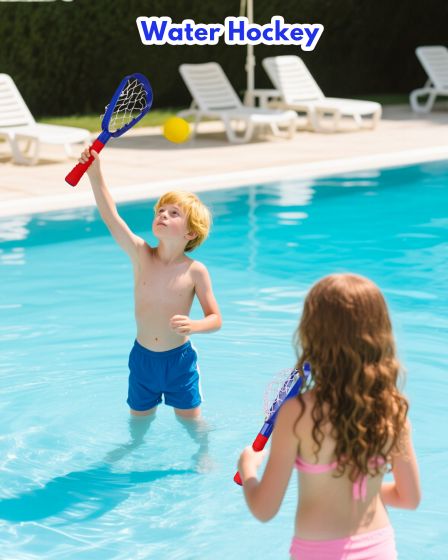 5-in-1 Outdoor Game Set— Ring Toss, Paddle Game, Scoop Ball, Flying Disc, and Basketball Toss —