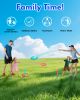 Giant Horseshoe Game Set for Adults and Families — Oversized Lawn Tossing Game with Giant Horseshoes, Rings, Stakes, and Stands