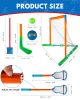 Floating Pool Sports Equipment – Floating Goal with Multi-Sport Sticks, Balls & Pump