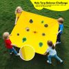 4-in-1 Outdoor Team Challenge Game Set – Includes Hole Tarp Ball Game