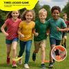 4-in-1 Outdoor Team Challenge Game Set – Includes Hole Tarp Ball Game