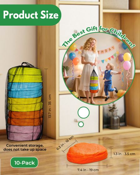Soft non-slip balancing stepping stones - develop children's balance and coordination and improve motor skills - stepping stones for children, suitable for indoor and outdoor use