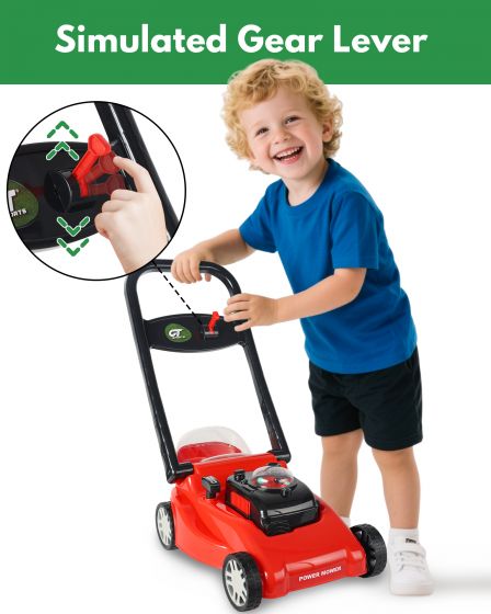 Realistic Kids Push Lawn Mower Toy
