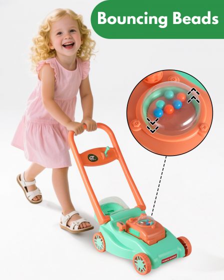 Kids Push Lawn Mower Pretend Play Toy
