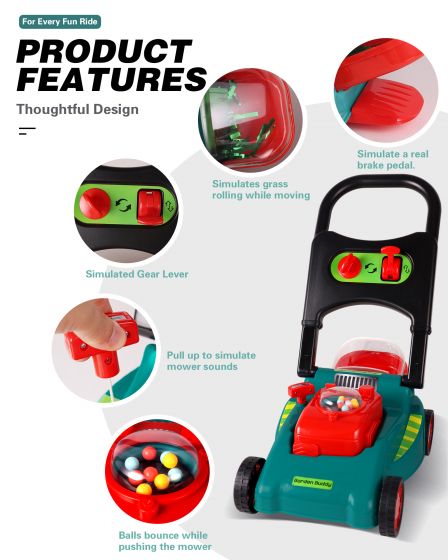 Kids Adjustable Lawn Mower Toy