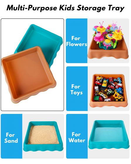 Kids Flower Garden Play Tray Set