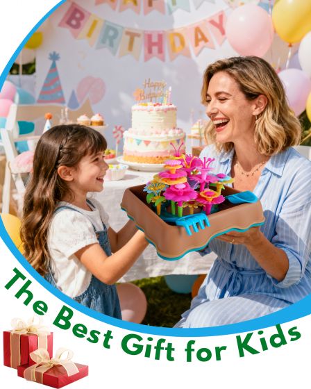 Kids Flower Garden Play Tray Set