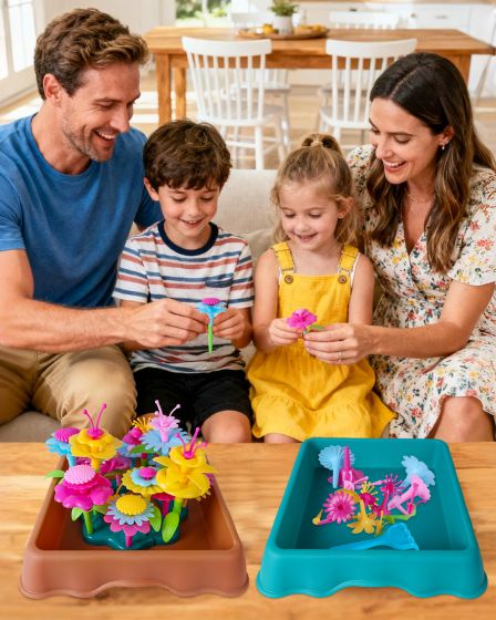 Kids Flower Garden Play Tray Set