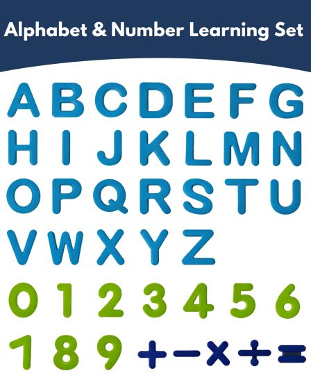 Kids Alphabet & Number Sand Play Wagon Set