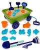 Kids Sand Wagon Play Set with Pull Handle