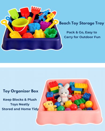 Kids Sensory Play Tray Set of 2