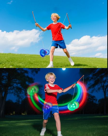LED Light Up Diabolo Toy