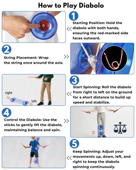 LED Light Up Diabolo Toy