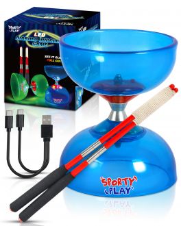 LED Light Up Diabolo with Triple Bearing