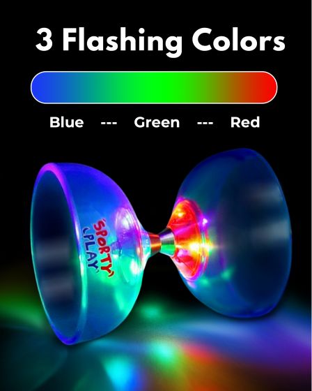 LED Light Up Diabolo with Triple Bearing