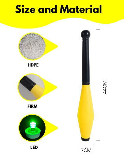 LED Juggling Sticks for Kids - Glow in the Dark Great for Developing Skills and Coordination Fun Gift for Birthdays and Holidays