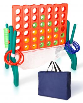 Giant Four in a Row Ring Toss Game