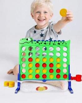 Connect 4 Kids 4-row connected playhouse for indoor and outdoor use