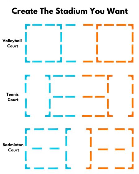 Kids Tennis Training Court Set