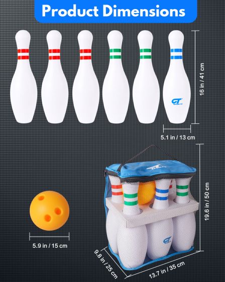 Giant Bowling Set for Kids