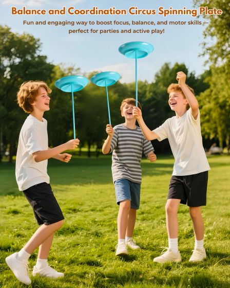 4 in 1, juggling game set, indoor and outdoor, diabolo, juggling ball, juggling scarf, juggling disc, juggling sticks.